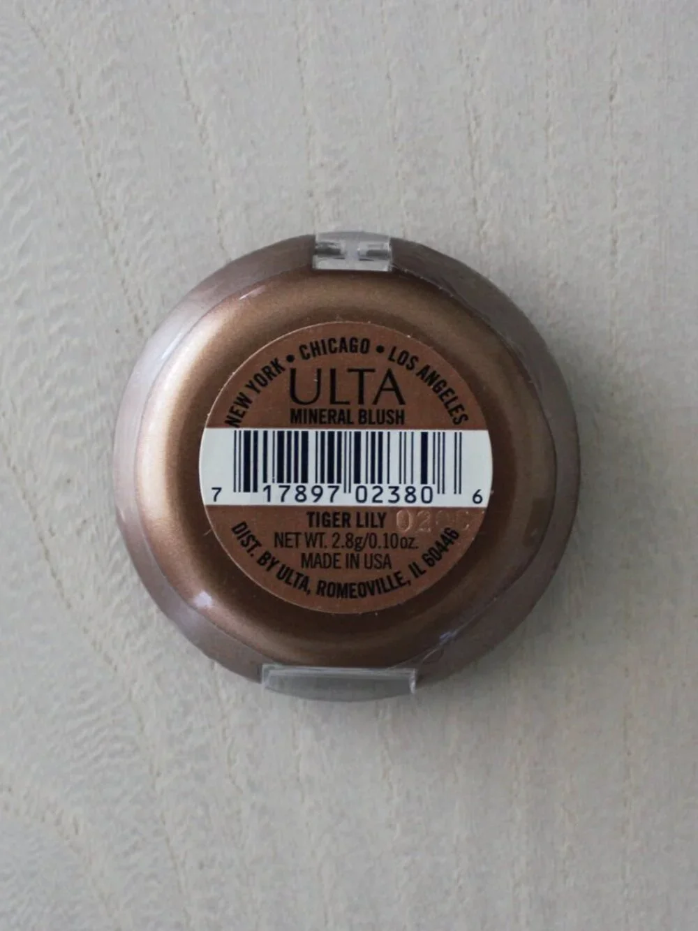 NEW & Sealed ULTA Beauty Mineral Blush in Tiger Lily Pink 2.8 grams or 0.1 ounce